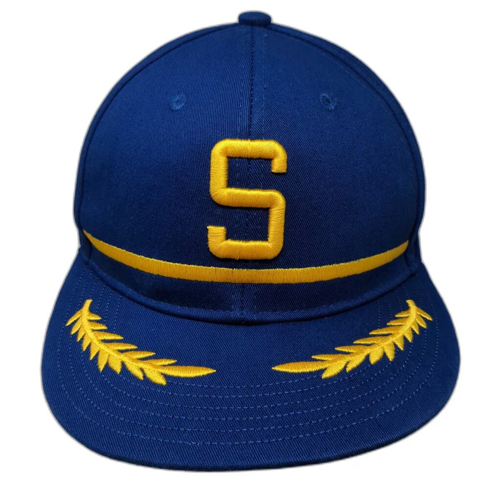 Melonwear Snapback Hat Blue One Size Alaska Airlines Laurel Wreaths Yellow S